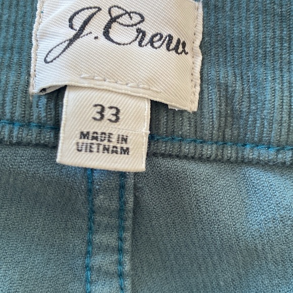 Women’s green corduroy J Crew jeans/pants size 33 - Picture 7 of 10